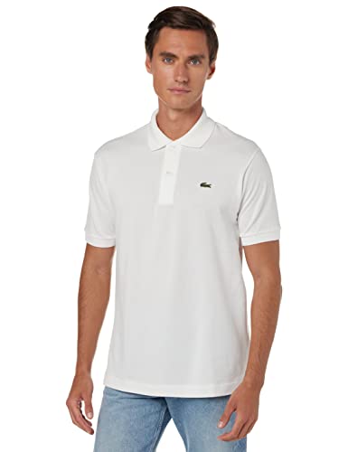Lacoste Herren Regular Fit Poloshirt L1212, Weiß (Blanc), 4XL (Herstellergröße: 9)