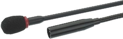 MONACOR EMG-600P Elektret-Schwanenhalsmikrofon schwarz