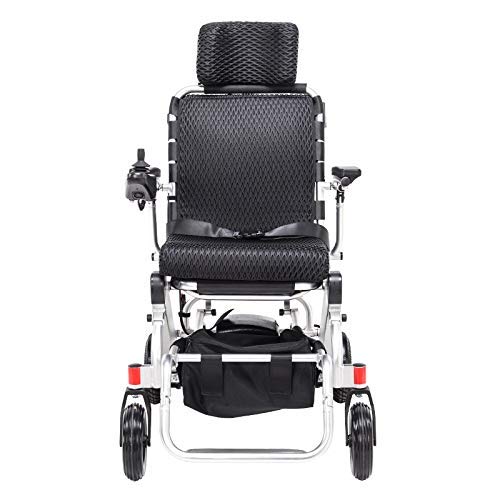 Elektrorollstuhl zusammenklappbarer leichter älterer Behinderter intelligenter automatischer Rollstuhl Lithiumbatterie vierrädriger Roller aus Aluminium