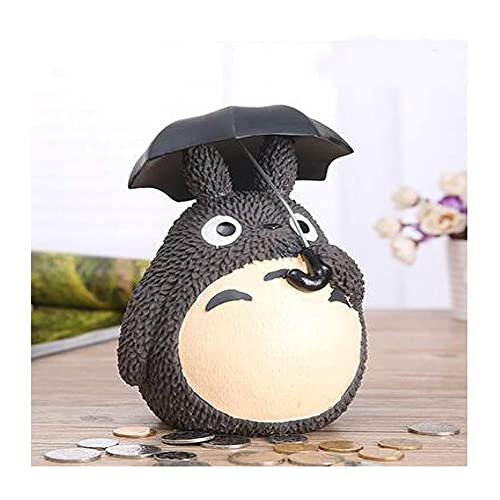 Sparschwein Harz Spardosen Totoro Figuren Kinder Münze Geldbank Japanischer Stil Münzgelddose Münzdose für Jungen Mädchen (Size : L)