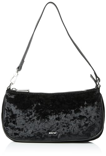 ABRO Unisex Virginia Tasche, Schwarz/Nickel