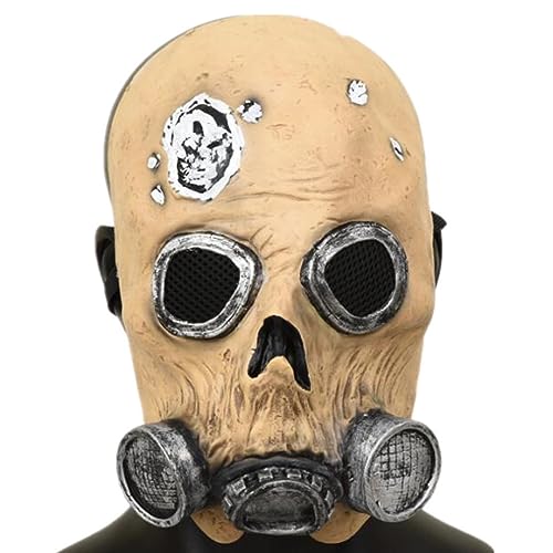 Steampunk Latex Half Face Latex Maske Horror Kopfbedeckung für Halloween Karneval Kostüm Party Requisiten
