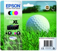Epson Original 34XL Golfball Druckerpatrone 4er Multipack schwarz cyan magent...