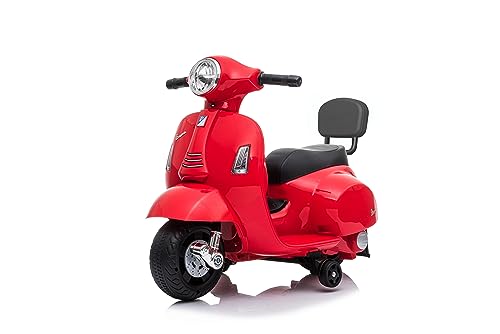 Elektro Motorrad für Kinder Modell Piaggio Mini Vespa (Rosa) von Baby Car | Kinder Motorrad mit 6 Volt Leistung, Licht und Sound mit offizieller Lizenz