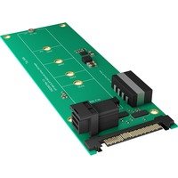 Icy Box IB-M2B02 Konverter-Platine 1x M.2 PCIe (NVMe) SSD (2232, 2242, 2260, 2280, 22110) zu 1x U.2 (SFF-8639) oder 1x Mini SAS HD (SFF-8643)