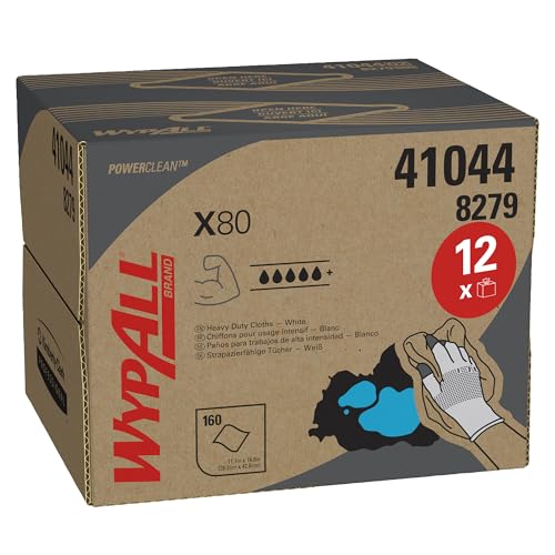 WypAll, 8279, X80 BRAG Box Tücher, 1-lagig, weiß, 1 Box x 160 Tücher