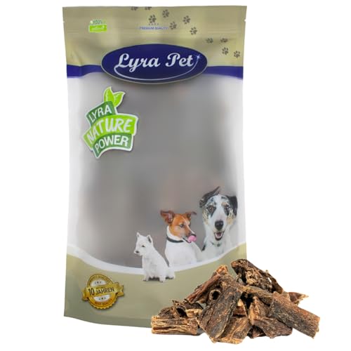 Lyra Pet® 5 kg Rinderleber getrocknet Kausnack Kauartikel Hundefutter Leckerli Hund Rind