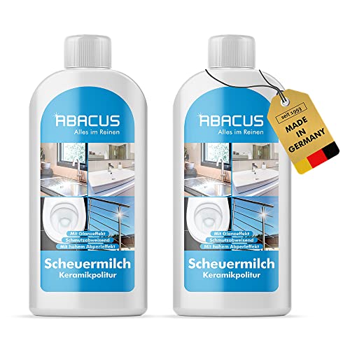 ABACUS 2x 500 ml Sani White Sanitärpolitur/Keramikpolitur/Edelstahlpolitur (7247)
