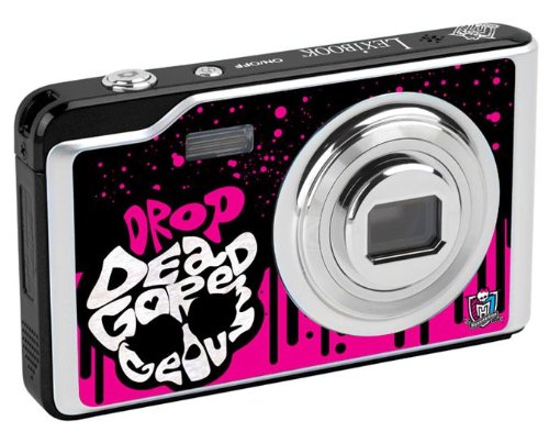 Lexibook DJ052MH Monster High Digitalkamera (12 Megapixel, 6,8 cm (2,7 Zoll) Display, 8-Fach Opt. Zoom) schwarz