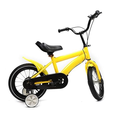 TRIEBAN 16 Zoll Kinderrad Fahrrad,Lightakai Classic Fahrrad für Kinder Kinderfahrrad mit Abnehmbare Stützräder Für Kinder ab 5-8 Jahren (Gelb + Schwarz)
