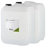 Aqua Bidest - 2x 10 Liter Kanister, Reinst-Wasser, Laborwasser 20 L, bidestiliertes Wasser, 2-fach destilliertes Wasser