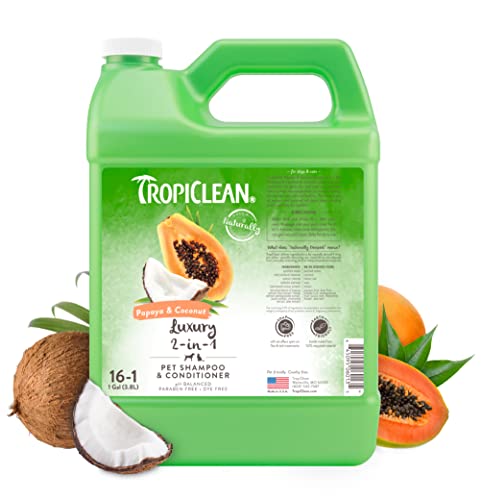 Tropiclean 0645095060135 Papaya- und Kokos-Tiershampoo
