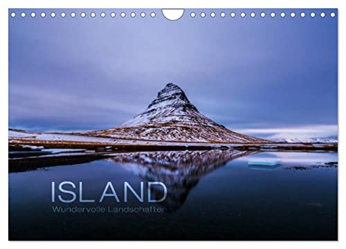 Island - Wundervolle Landschaften (Wandkalender 2024 DIN A4 quer), CALVENDO Monatskalender: Jeden Monat ein Stück Island - von den Westfjorden über ... Highlands bis zur Gletscherlagune Jökulsárlón