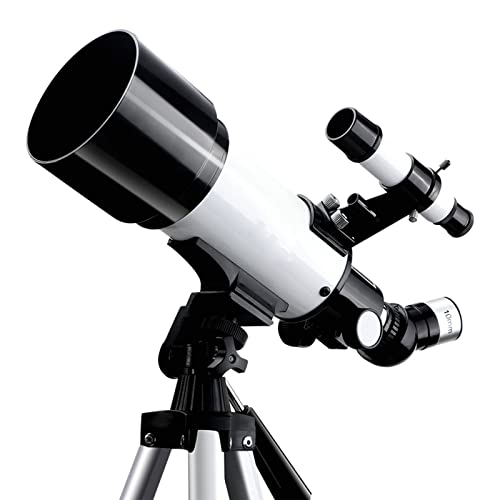 Teleskope für Astronomie-Erwachsene, 70-mm-Teleskop mit 5X24-Sucher, tragbares Teleskop für Kinderanfänger mit Rucksackstativ (A)