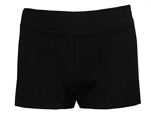 Shorts für Mädchen in Schwarz fürs Tanzen, Training, Radfahren, usw. Gr. 13 Jahre, Schwarz