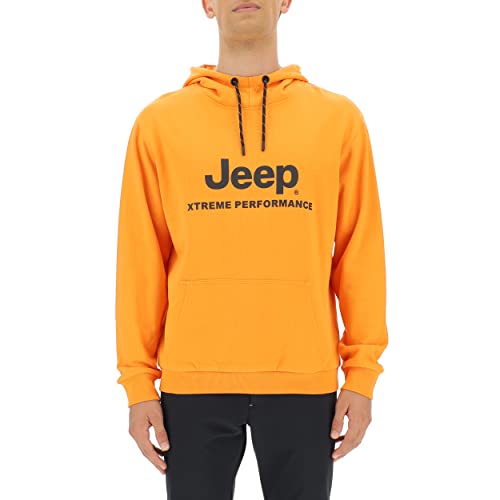 Jeep O102626-O288 XP Man Hooded Sweatshirt Xtreme Performance Print JX22A Sun Orange/Black S