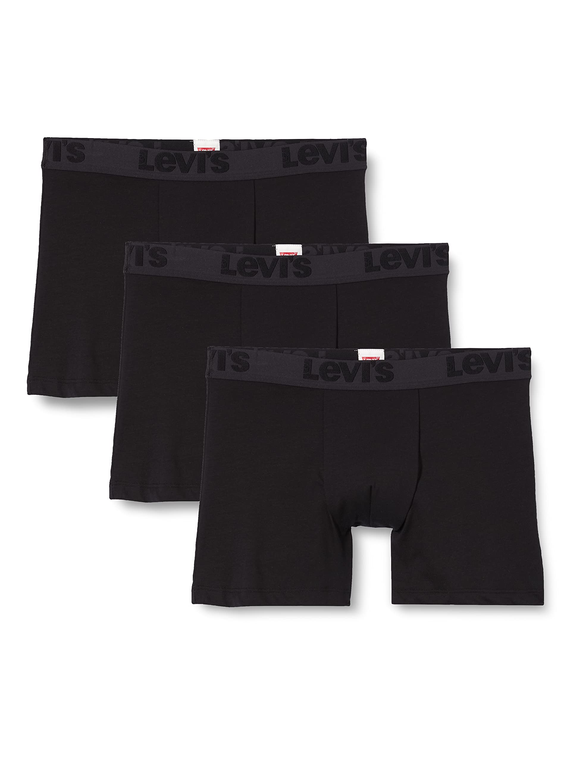 Levi's Herren Levi's Premium Men's Boxer Briefs (3 pack) Boxer Shorts, Schwarz, XXL