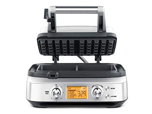 Sage by Heston Blumenthal the Smart Waffle Iron, 2 Slice, 1000 Watt by Sage by Heston Blumenthal