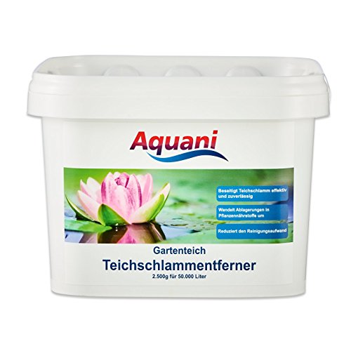 Aquani Teichschlammentferner Gartenteich 2.500g wirkt effektiv gegen Teichschlamm im Teich Macht Schlammsauger überflüssig geruchsfreie Teichpflege auch für Koi und Schwimmteich