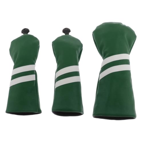 3 Stück Golfschlägerhaube Professinal Golf-Putter-Kopfschutz for Eisenschläger, leicht, langlebig, tragbar, passend for alle Eisenschläger (Color : Green)