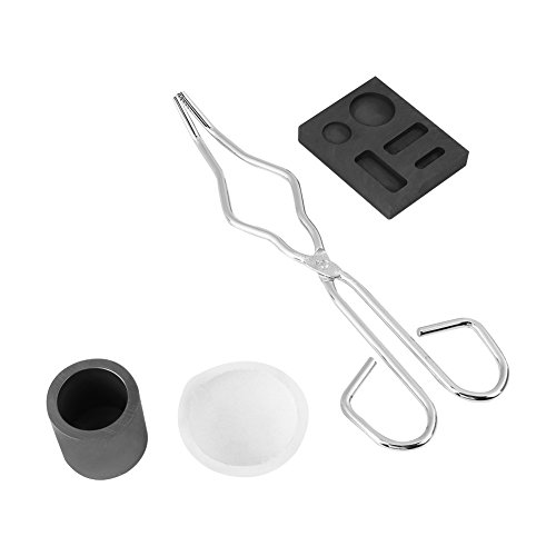 Metal Torch Casting Kit, hochreiner Graphittiegel + Tong + Bowl + Combo Ingot Torch Melting Kit Mold
