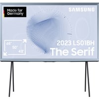 Samsung QLED The Serif 65 Zoll Fernseher (GQ65LS01BHUXZG, Deutsches Modell), Ikonisches Design, mattes Display, abnehmbare Standfüße  [2023]