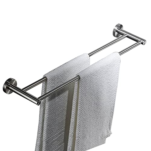 Wandmontierter Handtuchhalter, 40–100 cm, doppelte Handtuchstangen, Handtuchhalter aus Edelstahl SUS304 für Küche, Badezimmer, WC, Hotel, Schraubenmontage (Size : 100CM)