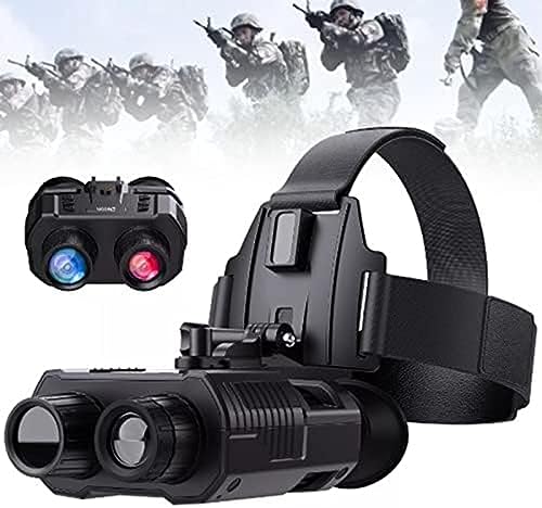 Nachtsicht-Fernglas, Helm-Nachtsichtbrille, Nachtsicht-Infrarot-HD, mit 3D-Stereo-Bildgebung, 1080P 3M-Sensor, Reichweite 300 m, für die Jagdüberwachung
