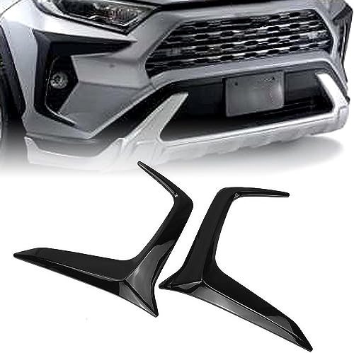 Frontstoßstange Canard Diffusor Splitter Für Toyota RAV4 2019 2020 2021 2022,Auto Protector Dekorativ Diffusor Abdeckung Zubehör,B-Glossy Black