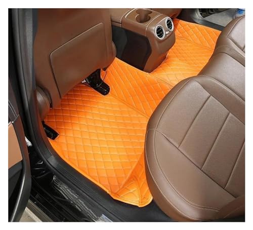 Autotepiche 1 PCS Leder Auto Fußmatten Für Hyundai Für Ix35 Für 2010-2014 Auto Innen Zubehör Teppiche Teppiche Fuß Pads All-Schutz Fußmatten (Größe : Rear Mat 1)