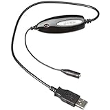 Philips LFH9034 USB Audio Adapter für Kopfhörer oder Lautsprecher mit 3.5 mm, Klinkenstecker, anthrazit/silber