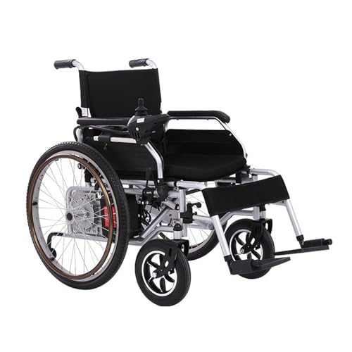 Erwachsene Klappbarer Elektrischer Rollstuhl Outdoor Motorisierter Rollstuhl Langlebig Bequeme Rollstühle Bequemer Scooter,Black
