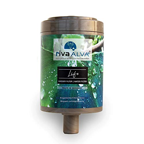 rivaALVA Life | Trinkwasserfilter Ersatzkartusche | Plastikfrei, 100% biologisch | Schützt vor Bakterien, Schadstoffen, Mikroplastik, Antibiotika