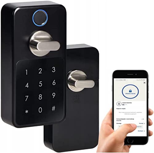 ORNO ZS-854 Türschloss Fingerabdruck Öffnung per Telefon Arbeitsmodus: Bluetooth / Code / FingerabdruckleserIP44