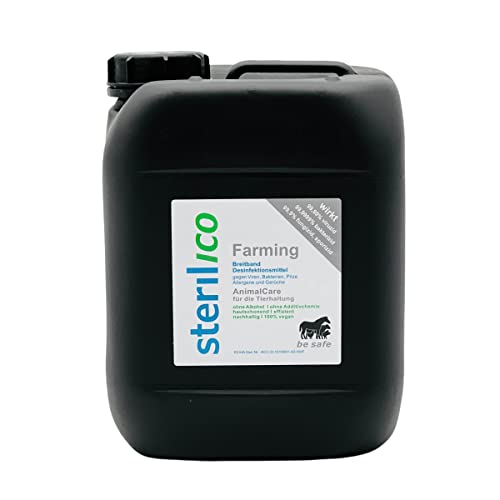sterilico – Farming – Desinfektionsmittel für Ställe und Futterstellen (5l)
