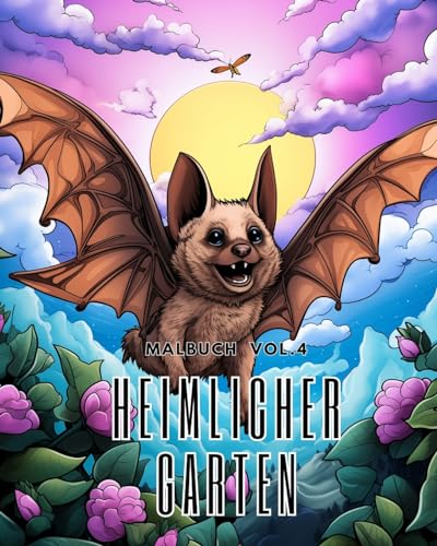 Heimlicher Garten Malbuch vol.4: Ein Malbuch für Erwachsene mit magischen Gartenszenen