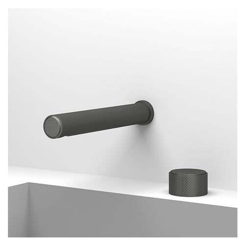1 Stück verchromter Messing-Wasserhahn, Badezimmer, unabhängiger Schalter und Wandmontage-Design (Color : A2032-U, Size : C)