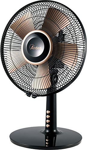 Ardes AR5D30B Ventilator Haushalts-Lamellenlüfter Schwarz, Bronze - Ventilatoren (Haushalts-Lamellenlüfter, Schwarz, Bronze, Tisch, 54 dB, IPX0, CE)