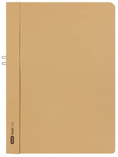 ELBA 400001022 Klemmhandmappe Smart Line 50er Pack A4 ohne Vorderdeckel aus 250 g/m² Karton chamois
