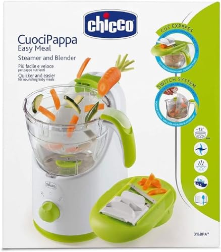 Chicco 00007656000000 Dampfgarer"Easy Meal", Bpa frei, mehrfarbig