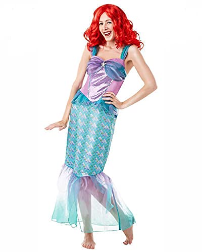 Rubie 's Offizielles Disney Princess Little Mermaid Ariel Damen Kostüm für Erwachsene - UK Damen Größe