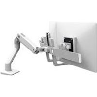 ERGOTRON HX Dual Monitor Arm in Weiß - Monitor Tischhalterung mit patentierter CF-Technologie für 2 Bildschirme bis 81,30cm (32) , 29.2cm Höhenverstellung, VESA Standard (45-476-216)