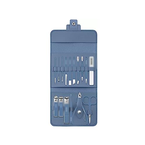 Nagelknipser aus Edelstahl, Pediküre-Sets, persönliches Nagelpflege-Werkzeug, Schneider, Pflegepinzette for den täglichen Gebrauch (Color : Blue)