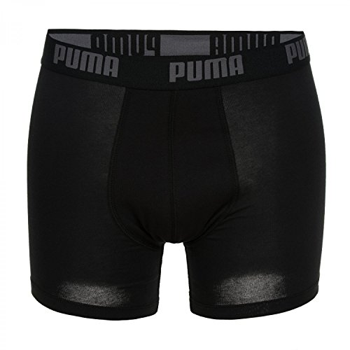 PUMA Boxershort 4er Pack Herren 4 Boxer Edition (Black/Black-230, S)