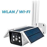 LUVISION WLAN / WiFi & Solar IP Überwachungskamera | autonome kabellose Outdoor-Kamera Solarpanel & WLAN | Full HD Nachtsicht | Gegensprechanlage | Cloud | (TUYA & SmartLife APP)