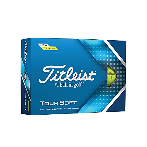 Titleist Tour Soft Golfball, gelb, Einheitsgröße
