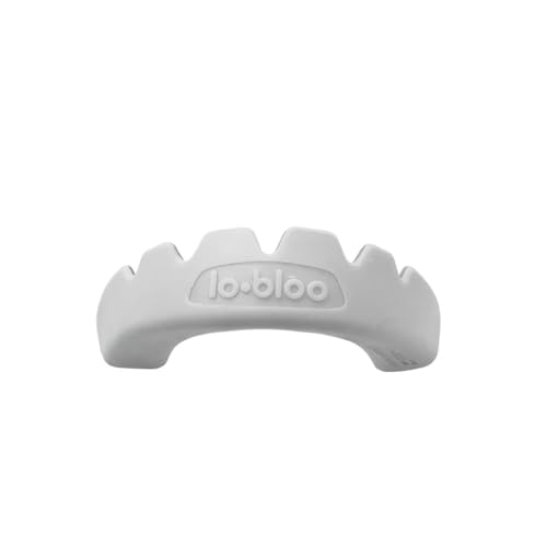 lobloo Slick Professional Dual Density Mouthguard for High Contact Sports as MMA, Hockey, Football, Rugby. Medium 10-13yrs, Ivory