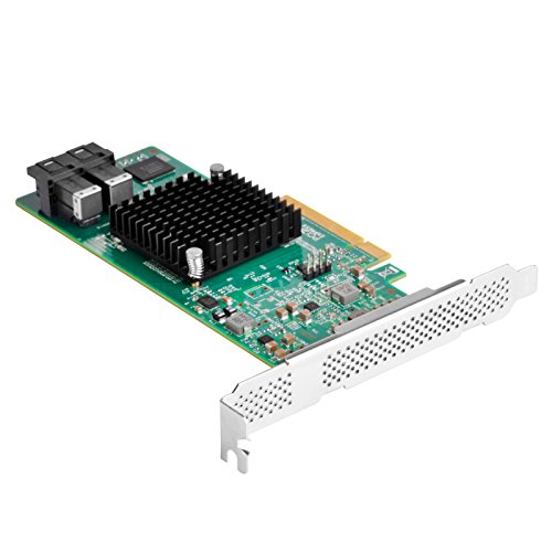 SilverStone SST-ECS05 - PCI-E Erweiterungskarte auf Servernivau Gen 3.0 x8, 8x SAS(12Gb/s) / SATA(6Gb/s) Ports mit LSISAS3008 Controller, unterstützt RAID 0,1,1E,10, low-profile geeignet