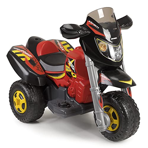 FEBER Red Racer Famosa 800012227 - Motorrad mit 3 Rädern, für Kinder von 3 bis 7 Jahren, 6V, rot