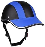 Unisex Moto Helmets Baseball Kappe Brain-Cap Halbschale Jet-Helm Motorrad-Helm Roller-Helm Retro Cruiser Chopper Bike Mofa Scooter Schutzhelm ECE-Zulassung, D,54-62cm